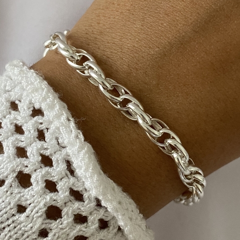 pulsera plata 19cm ROLO (cod 14756)