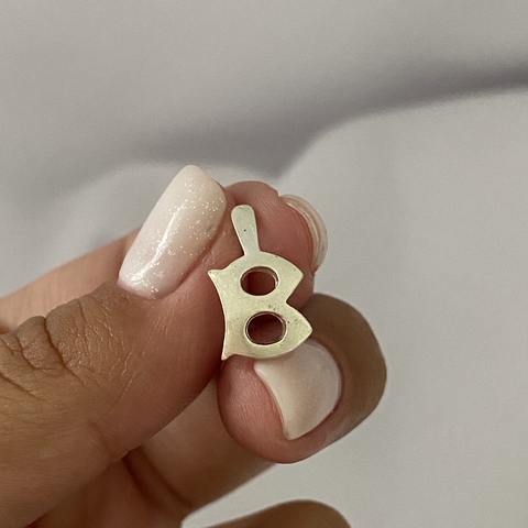 DIJE PLATA INICIAL LETRA "B" (cod 14255)