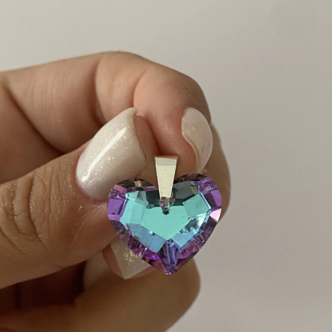 dije acero blanco CORAZON (cod 14540) - comprar online