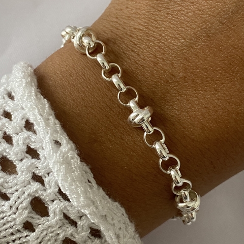 pulsera plata 19cm ROLO (cod 14779)