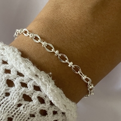 Pulsera Acero Blanco 17 a 20cm (cod 17055)