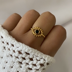 Anillo acero dorado (cod 15471)