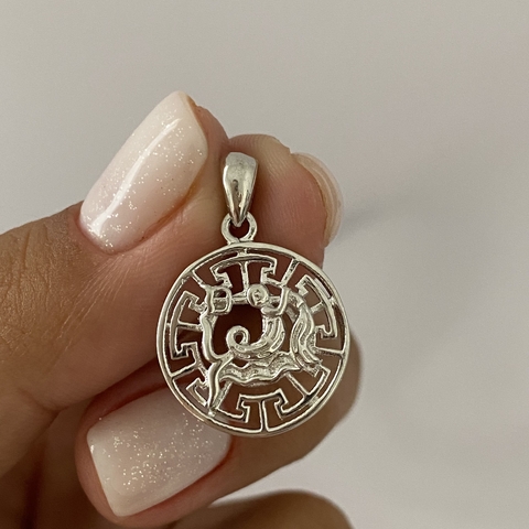 dije plata ACUARIO (cod 14137)