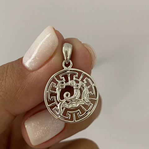 dije plata ACUARIO (cod 14137) - comprar online