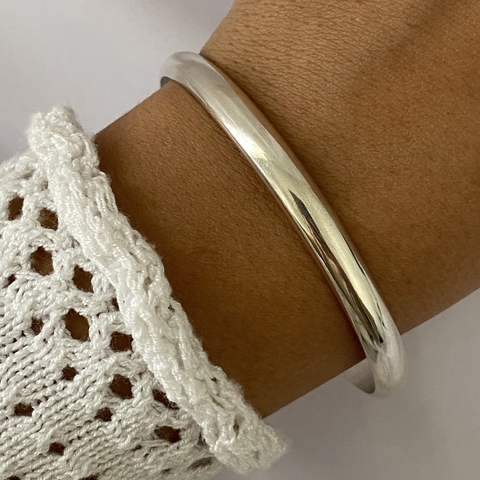 Pulsera Esclava Plata 7mm-6cm (cod 16119)