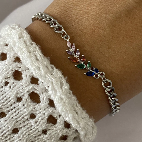 Pulsera acero quirúrgico 18cm (Cod 16111)