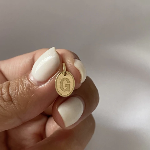 Dije oro 18k inicial letra “G” (cod 22282) - comprar online