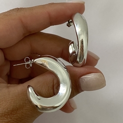 Semi argollas fantasía par (cod 18304)