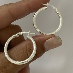 argollas plata 25mm par (cod 15178)