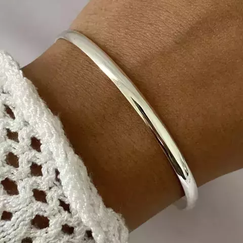 Esclava acero blanco 4mm- 7cm (cod 22023) - comprar online