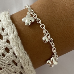Pulsera acero blanco 18 cm (Cod 17253)