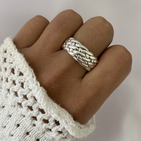 anillo plata inflada (cod 15193) - comprar online