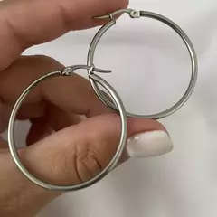 Argollas acero quirúrgico 37mm par (cod 15719)