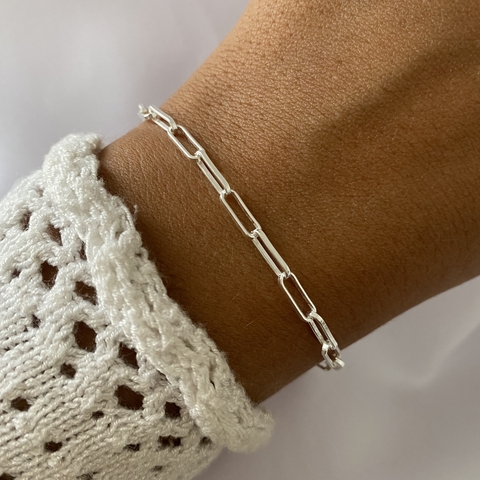 Pulsera Plata 18cm (cod 19688)