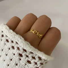 Anillo acero dorado (cod 15904)