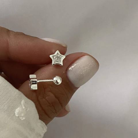 Aros Plata unidad estrella (cod 21604) - comprar online