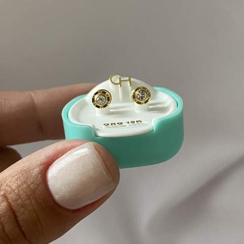 Abridores de oro 18k par (cod 15933)
