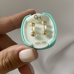 Abridores de oro 18k par (cod 15941)