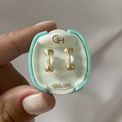 Abridores de oro 18k par (cod 15929) - comprar online