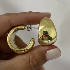 Semi argollas fantasía par (cod 16046)