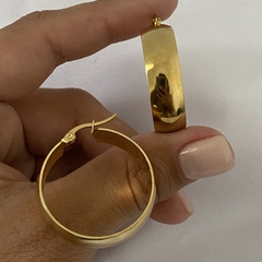 Argollas Acero Dorado 29mm par (cod 16415)