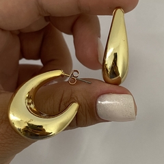 Semi Argollas Fantasia par (cod 16707)