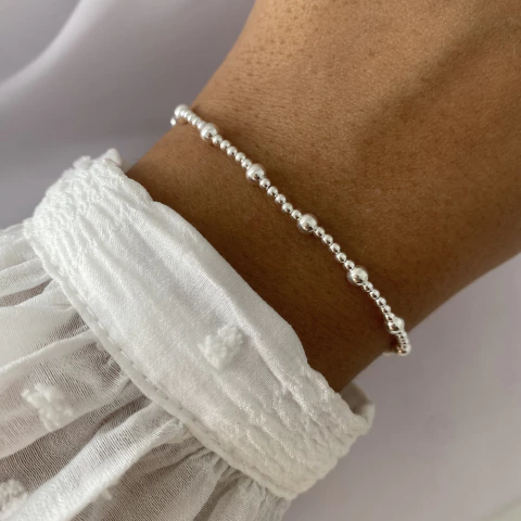 Pulsera Plata 17 a 20cm (cod 21426) - comprar online