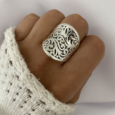 Anillo Plata inflada (cod 16925) - comprar online