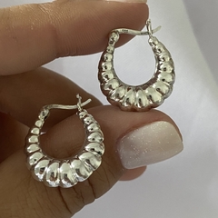 Argollas Plata 17mm par (cod 17073)