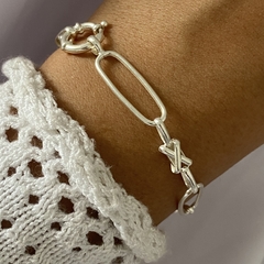 Pulsera Plata 21cm (cod 17071) - comprar online