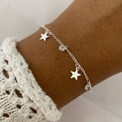Pulsera bañada en oro 16 a 20 cm (Cod 12638)