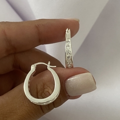 Argollas Plata 18mm par (cod 17391)