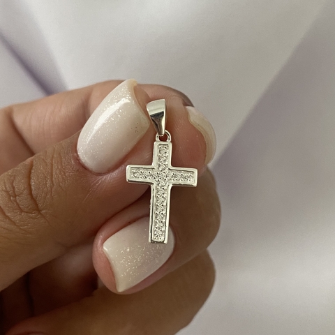 Dije Plata cruz (cod 17403)