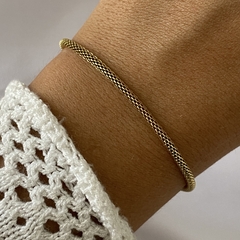 Pulsera acero dorado 19cm (cod 17953)