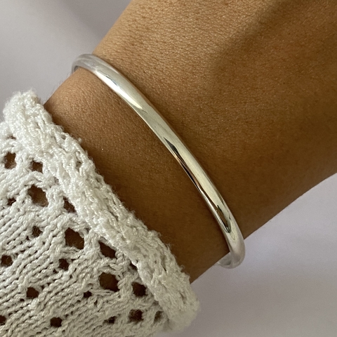 Esclava Plata 4mm- 6,5cm (cod 18637)