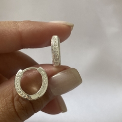 Argollas Plata 14mm par (cod 18694)