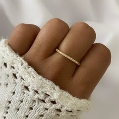 Anillo Acero Dorado (cod 18755)