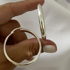Argollas Plata 37mm par (cod 18764)