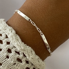 Pulsera Plata 17 a 20cm (cod 18778)