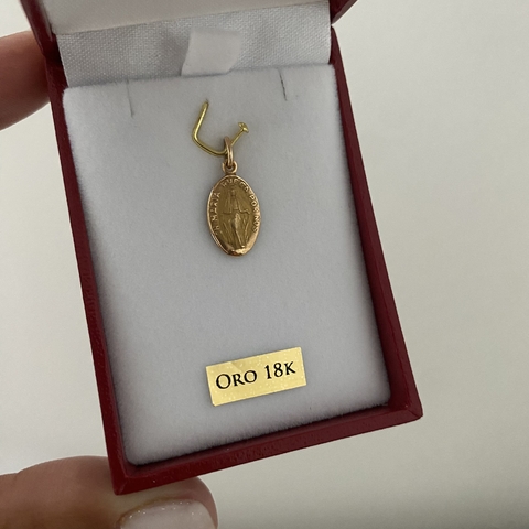 Dije Oro 18k VIRGEN DE LA MEDALLA MILAGROSA (cod 18876)