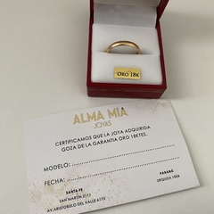 Alianzas oro 18k PAR PREVENTA (cod 19050) - comprar online