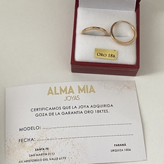 Argollas oro 18k 18mm Par (cod 19064) - comprar online