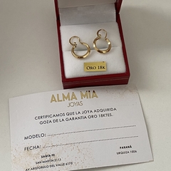 Argollas oro 18k 13mm par (Cod 19067) - comprar online