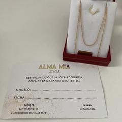 Cadena oro 18k 40cm (cod 19117) - comprar online