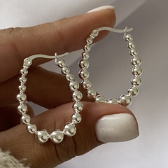 Argollas acero blanco 20mm par (cod 19125)