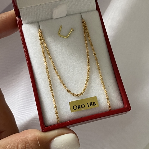 Cadena oro 18k 45cm (cod 19118)
