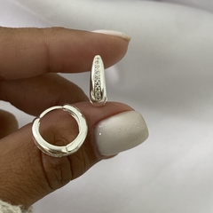 Argollas Plata 14mm par (cod 19398)