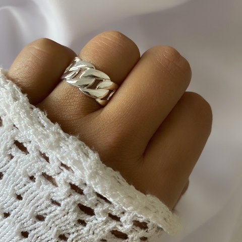 Anillo acero blanco (cod 19704)