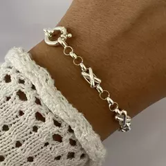 Pulsera Plata 21cm (cod 19231)
