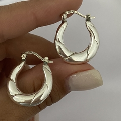 Argollas Plata 20mm par (cod 17025)